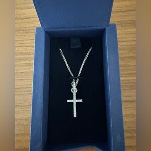 Swarovski crystal cross necklace